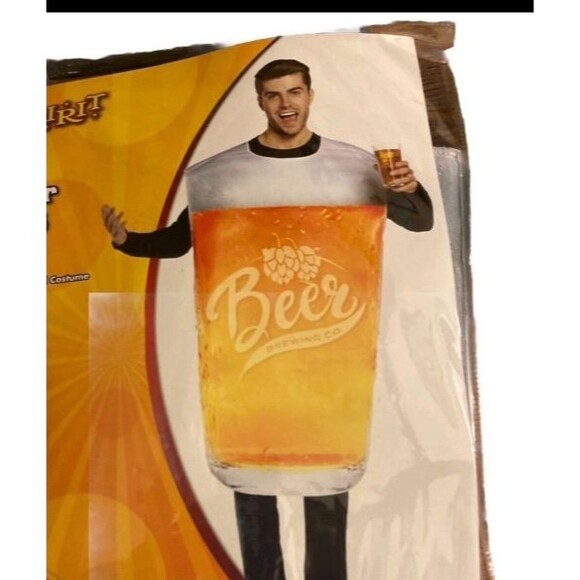 Spirit Halloween Beer Pint Glass Party Costume. Adult One Size NEW - Picture 4 of 5